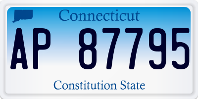 CT license plate AP87795