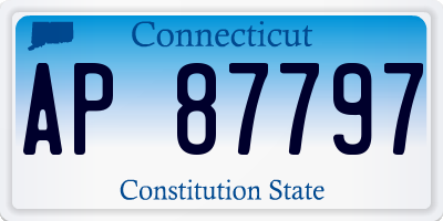 CT license plate AP87797