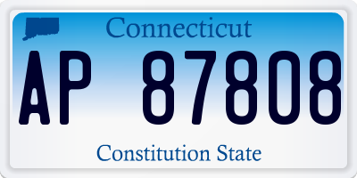 CT license plate AP87808