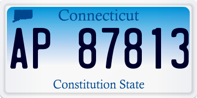 CT license plate AP87813