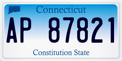 CT license plate AP87821