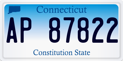 CT license plate AP87822