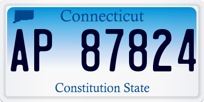 CT license plate AP87824