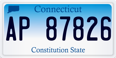 CT license plate AP87826