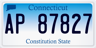 CT license plate AP87827