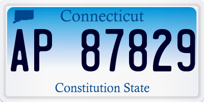 CT license plate AP87829