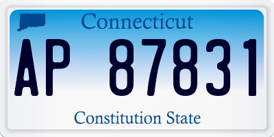 CT license plate AP87831