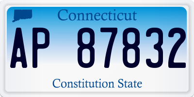 CT license plate AP87832