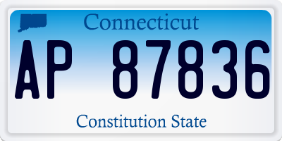 CT license plate AP87836