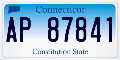 CT license plate AP87841