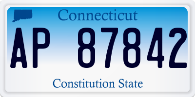 CT license plate AP87842