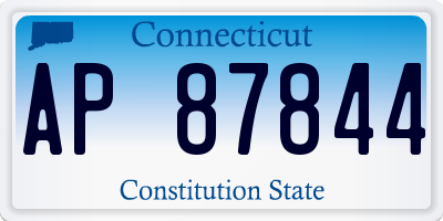 CT license plate AP87844