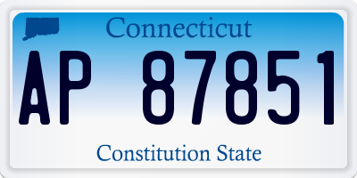 CT license plate AP87851