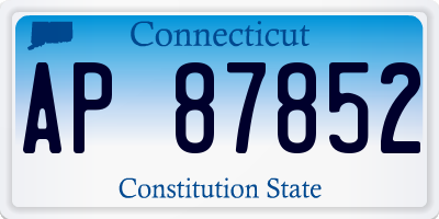 CT license plate AP87852