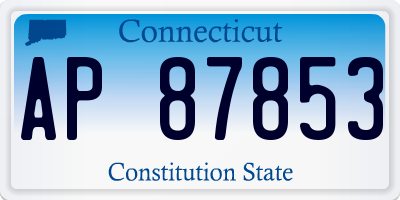 CT license plate AP87853