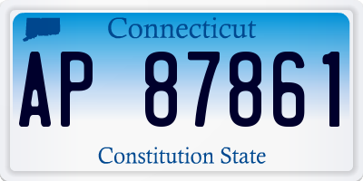 CT license plate AP87861