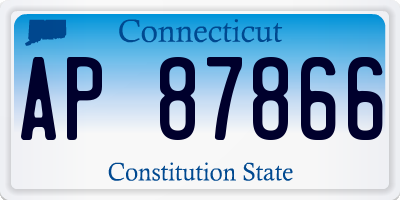 CT license plate AP87866