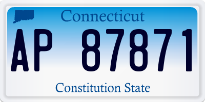 CT license plate AP87871