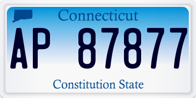 CT license plate AP87877