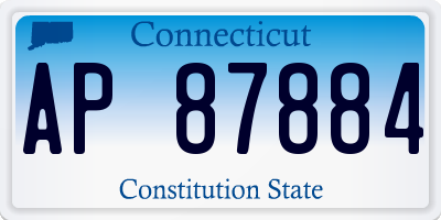 CT license plate AP87884