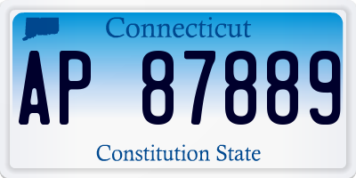 CT license plate AP87889