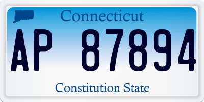 CT license plate AP87894