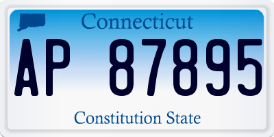 CT license plate AP87895