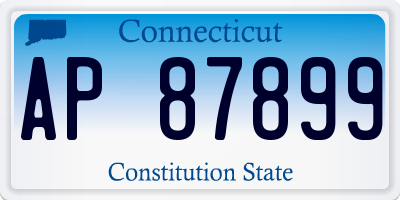 CT license plate AP87899