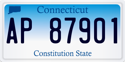 CT license plate AP87901