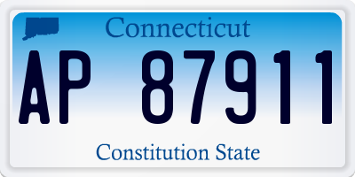CT license plate AP87911
