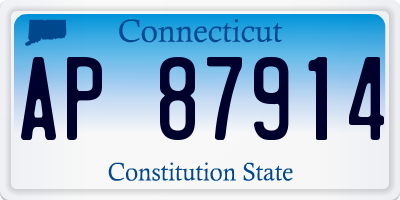 CT license plate AP87914