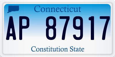 CT license plate AP87917