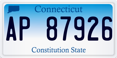 CT license plate AP87926