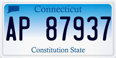 CT license plate AP87937