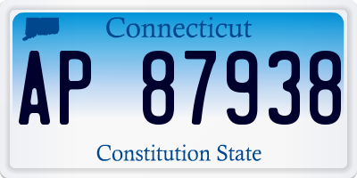 CT license plate AP87938