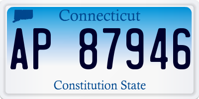 CT license plate AP87946