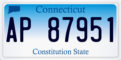 CT license plate AP87951