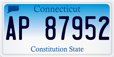 CT license plate AP87952