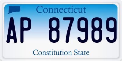 CT license plate AP87989