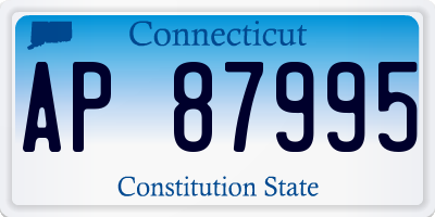 CT license plate AP87995