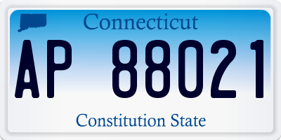 CT license plate AP88021