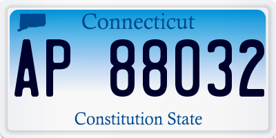 CT license plate AP88032