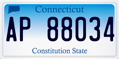 CT license plate AP88034