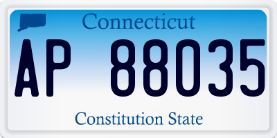 CT license plate AP88035