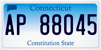 CT license plate AP88045