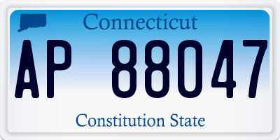 CT license plate AP88047
