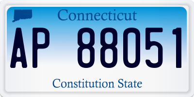 CT license plate AP88051