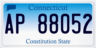 CT license plate AP88052