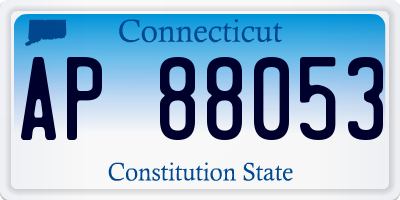 CT license plate AP88053