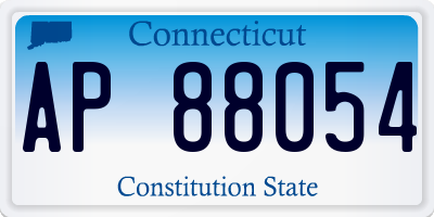 CT license plate AP88054
